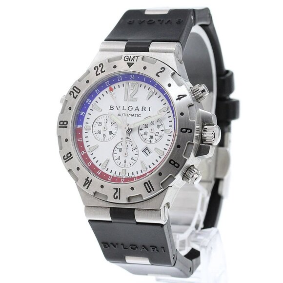 BVLGARI Diagono GMT40SFB GMT date chronograph Automatic Men's Watch - Picture 2 of 6